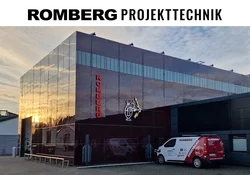 Foto des Lager-Gebäudes der ROMBERG Projekttechnik und der ROMBERG Mobility